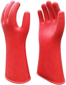 Lineman Rubber Waterproof Protective Work Gloves