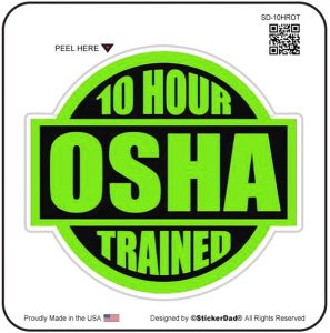 Osha Trained 3 Pack StickerDad
