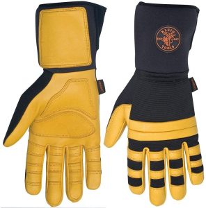 Yellow Lineman Klein Tool Work Gloves